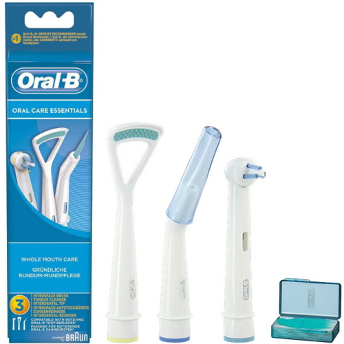 OralB Essentials Kit opzetborstel 3st
